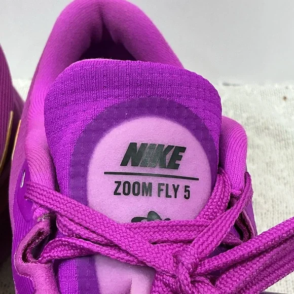 Nike Zoom Fly 5 Low Sneakers Running Shoes Hyper Violet Purple Women's size 10 - Picture 5 of 9